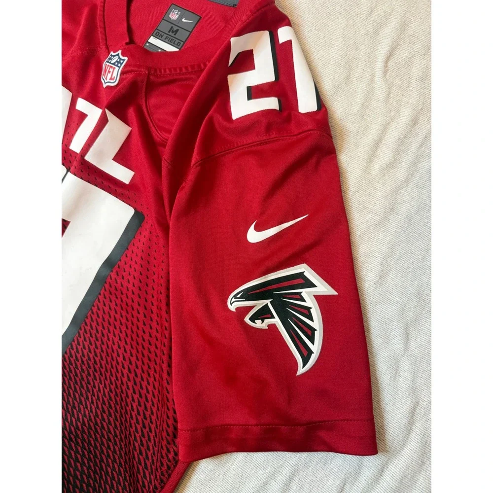 Nike Jersey Mens M Red Atlanta Falcons Todd Gurley II 21 NFL Football Gradient